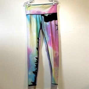 Teeki Northern lights hot pants (leggings) GUC